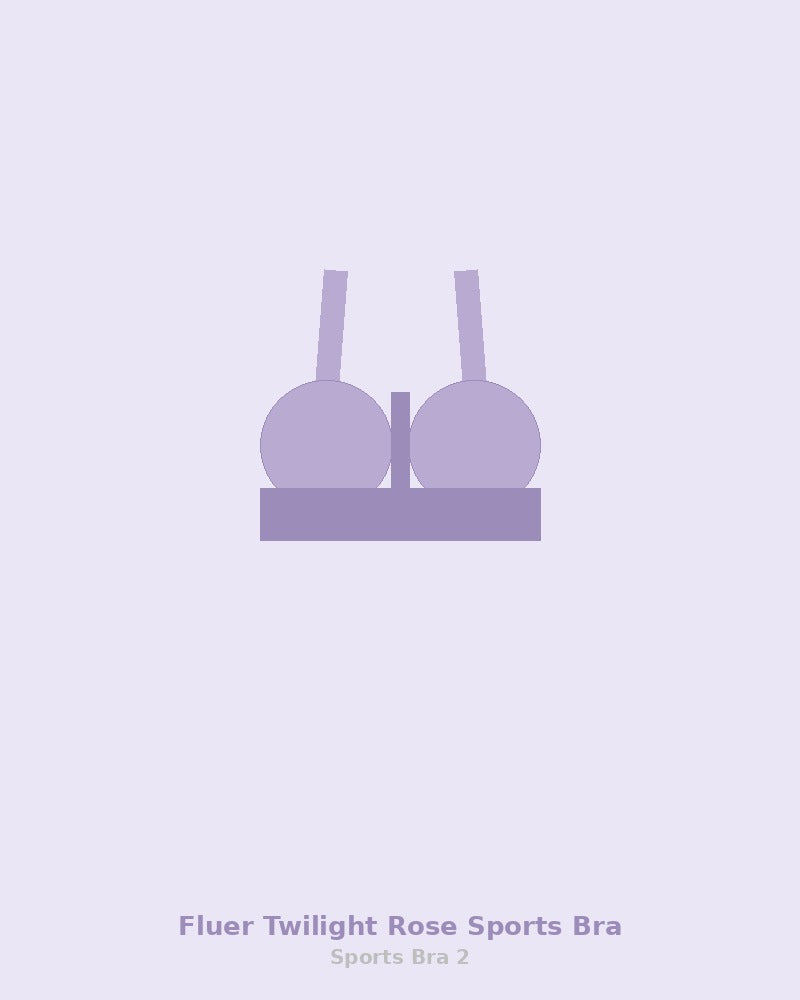 Fluer Twilight Rose Sports Bra